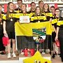 07.11.2019 - Deutschlandpokal der U18 in Kläden:<br />Das siegreiche Sachsen Anhaltteam mit Verantwortlichen Trainern und Betreuern und einer strahlenden Landesjugendwartin. Foto Blankenburg 