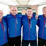 25.01.2020 - Landesklasse Herren A/B/C Staffel 2 in Beeskow<br />KSV Altdöbern - Super Teamleistung, Vorzeitig den Staffelsieg und Aufstieg in die Landesliga - Von links: Helmut Haatz, Jörg Lehmann, Olaf Stephan, Peter Hennig. Foto Helmut Haatz